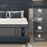 DIFAME Full Size Mattress 10 Inch, Gel Memory Foam Hybrid Firm Full Bed Mattress in a Box with Independent Pocket Spring, Pressure & Back Pain Relief, Edge Support, 100-Night Trial, CertiPUR-US DIFAME