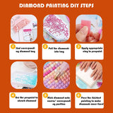 Plant Diamond Painting Kits for Adults - Potted Diamond Art Kits for Adults, Round 5D Gem Art Kit for Adult DIY Crafts Kit Gift Home Wall Decor Gifts (16x12 inch) xackcme