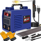 Welding Machine, Upgraded MMA-250A 110V Welder Machine,Portable Stick Welder IGBT Digital Display LCD,Home DIY Arc Welder,Hot Start Arc Force Anti-stick Mini Welder (Blue) HGNVGZ