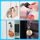 HTVRONT Sublimation Keychain Blanks Bulk - 120Pcs Sublimation Blanks Keychain with Blue Protective Film - MDF Round Keychain with Tassels - Heat Transfer Keychain Blanks Double Sided HTVRONT