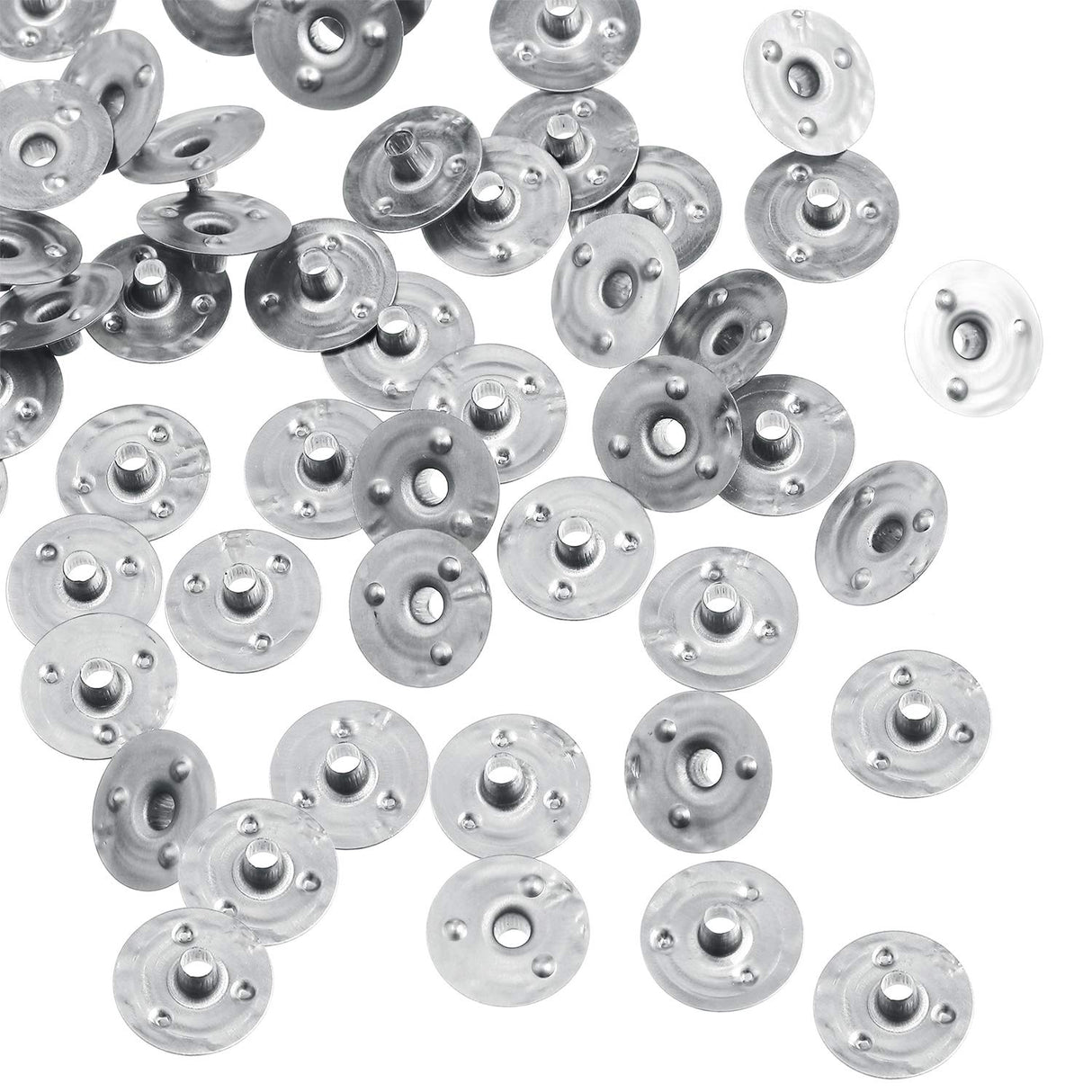 600 Pieces 12.5 mm Candle Wick Tabs Metal Candle Wick Sustainer Tabs Candle Wick Base for Candle Making DIY BBTO