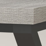 IBF Large Home Office Computer Desk, Industrial Long Work Study Writing Desk, Simple Executive Conference Table for 2 Person, Wood Metal Double Pc Gaming Workstation in Bedroom, Light Grey Oak, 70 in IBF