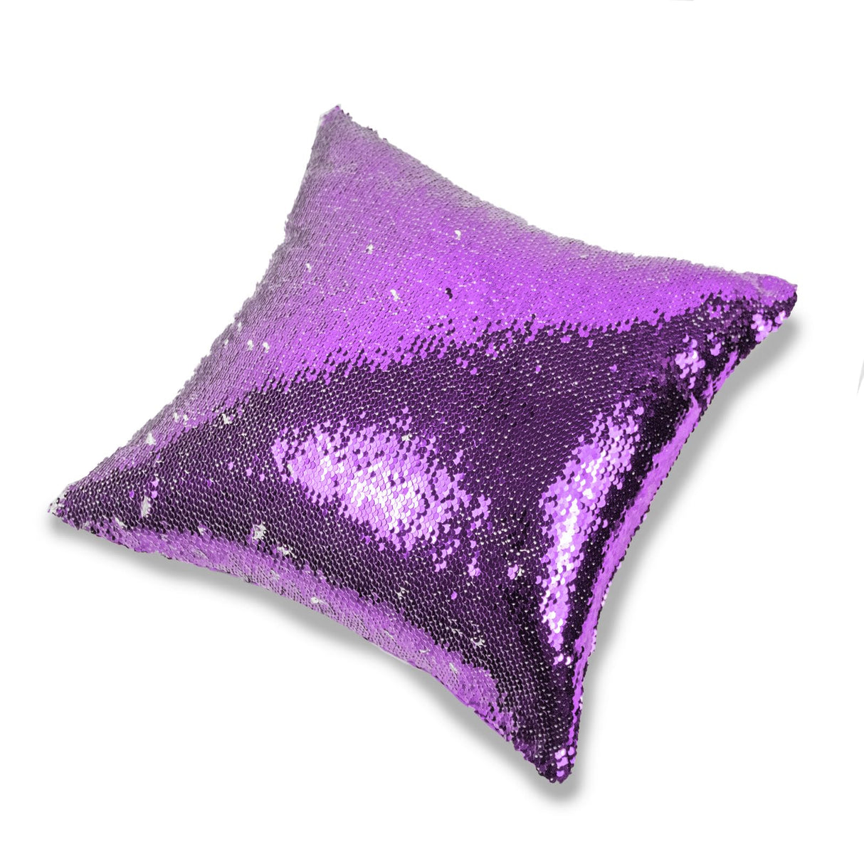JYFLZQ Sublimation Sequin Pillow Case Blanks 16''x16'' - Set of 2 Lavender Reversible Flip Sequin Pillow Cushion Covers, Personalized for Kids, Friends, Mom JYFLZQ
