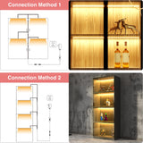WOBANE LED Shelf Light, LED Closet Light Kit, 4PCS 20inch Pre-Cut Strip Bars, Designed for Shelves,Display Case, Bookshelf, in Cabinet Lighting, 2700K Warm White WOBANE