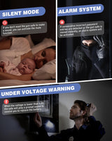 Luzfuego 20-25 Large Gun Safe, 52" Gun Safe for Rifles and Pistols with Mute Function & Dual Alarm, Unassembled Gun Cabinet for Home and Shotguns with LCD Keypad & Gun Rack Luzfuego