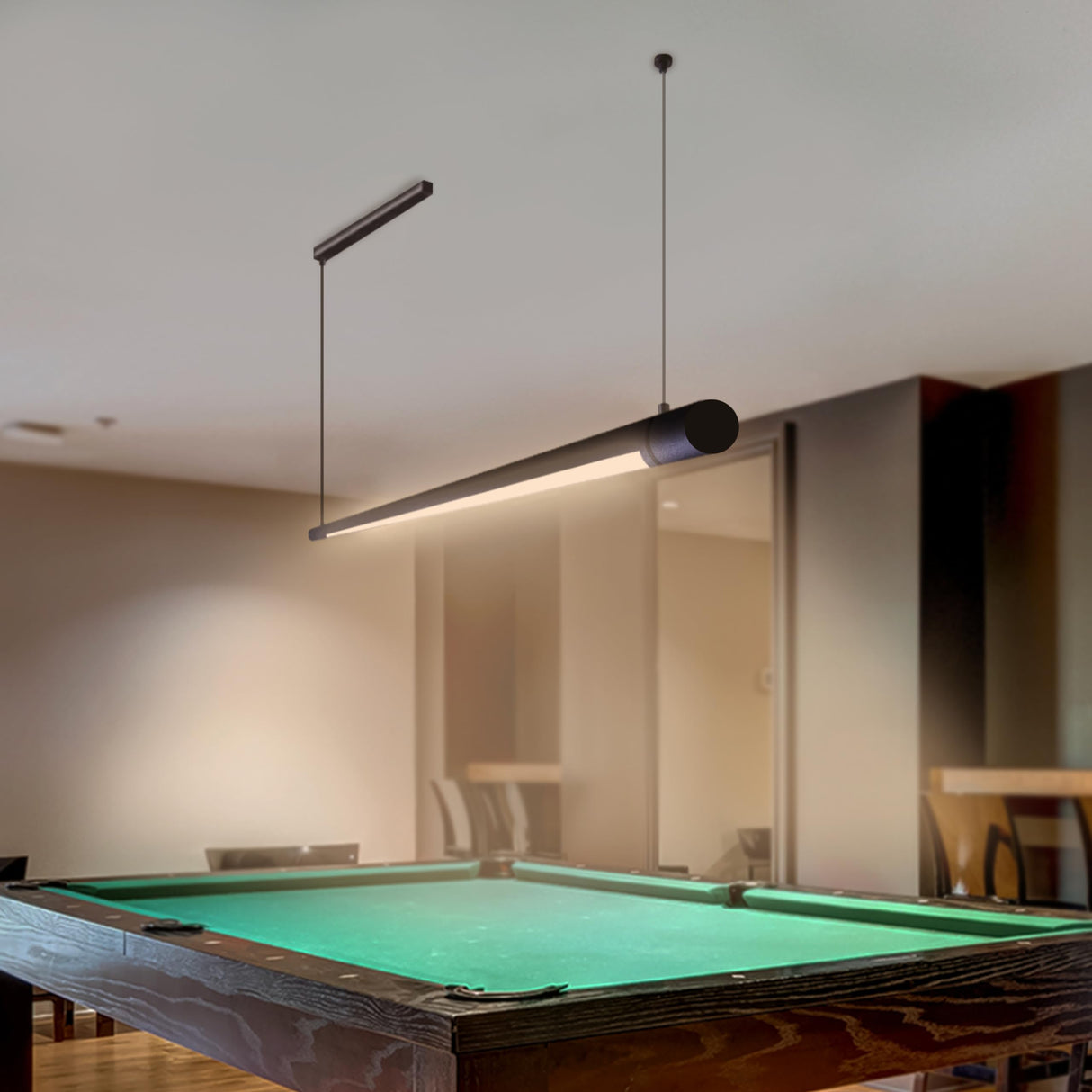 Solvita Professional LED Billiard & Pool Table Light, Non-Flickering & Evenly Distributed Light Source & Adjustable Height - Rotaflex, Bright White 3000K (52 inch) Solvita