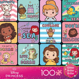 Ceaco - Disney - Princess Collage - Glitter Puzzle - 100 Piece Jigsaw Puzzle Ceaco