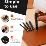 12PCS Leather Hole Punch - Round Steel Leather Craft Hollow Hole Punch, Cutter Tool for Watch Bands, Leather, Belts, Canvas, Paper, Plastics (1mm to 10mm) QMNNMA