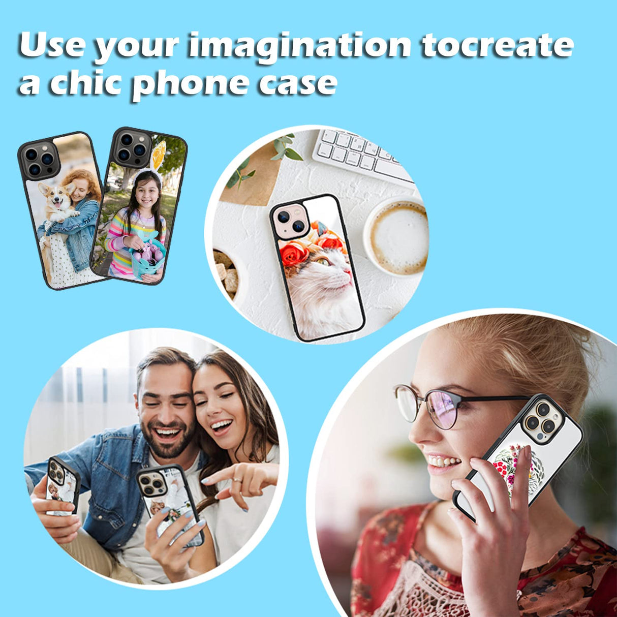 KassWoo 6PCS Sublimation Blanks Phone Case Covers Compatible with iPhone 14 Pro(6.1 Inch 2022) Blank Printable Phone Cases for DIY Soft Rubber Shockproof Slim Case Anti-Slip KassWoo