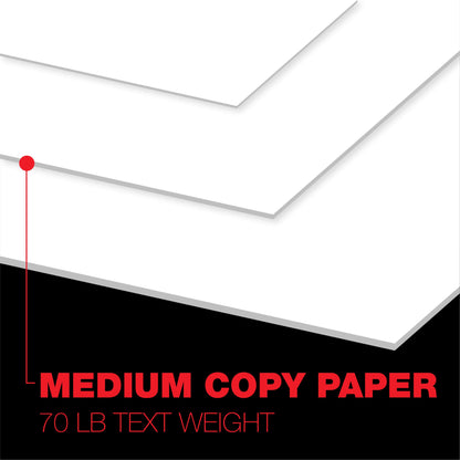 Accent Opaque White Printer Paper, 8.5” x 11” 28lb Bond/70lb Text Copy Paper – 500 Sheets (1 Ream) – Premium Computer Paper with Smooth Finish, 97 Bright, 104gsm – Multipurpose White Paper – 109363R