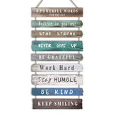 Inspirational Wall Art Decor for Office, Wooden Rustic Hanging Motivational Wall Art Decoration Sign, Inspiring Positive Quotes Wall Art for Home Living Room Bedroom Bathroom Classroom Gym 12"x24" Joyhawk
