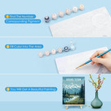 HOIYLDS 3 Pack Paint by Number for Adults Framed Canvas, National Park DIY Arts and Crafts for Adults Beginner with Wooden Easel, Paint Brushes, Acrylic Paint Set for Home Wall Decor, 9 * 12 Inch HOIYLDS