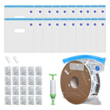 AJOYIB 3D Printer Filament Storage kit 20pcs Vacuum Storage Sealing Bags with Desiccants & Pump Moisture Proof Filament Dry 30 * 34cm AJOYIB