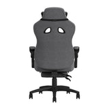 RESPAWN 110 Pro Gaming Chair - Gaming Chair with Footrest, Reclining Gaming Chair, Video Gaming Computer Desk Chair, Adjustable Desk Chair, Gaming Chairs for Adults with Headrest Pillow - Grey Fabric RESPAWN