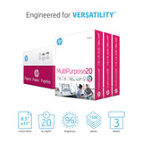HP Printer Paper | 8.5 x 11 Paper | MultiPurpose 20 lb | 3 Ream Case - 1500 Sheets | 96 Bright | Made in USA - FSC Certified | 112530C HP