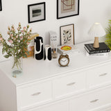 ECACAD Multi-Functional 2-in-1 Murphy Cabinet Bed, Full Size Bed Frame Murphy Bed Chest with Built-in Power Strip & 3 Drawers, Full Foldable Platform Bed, White ECACAD