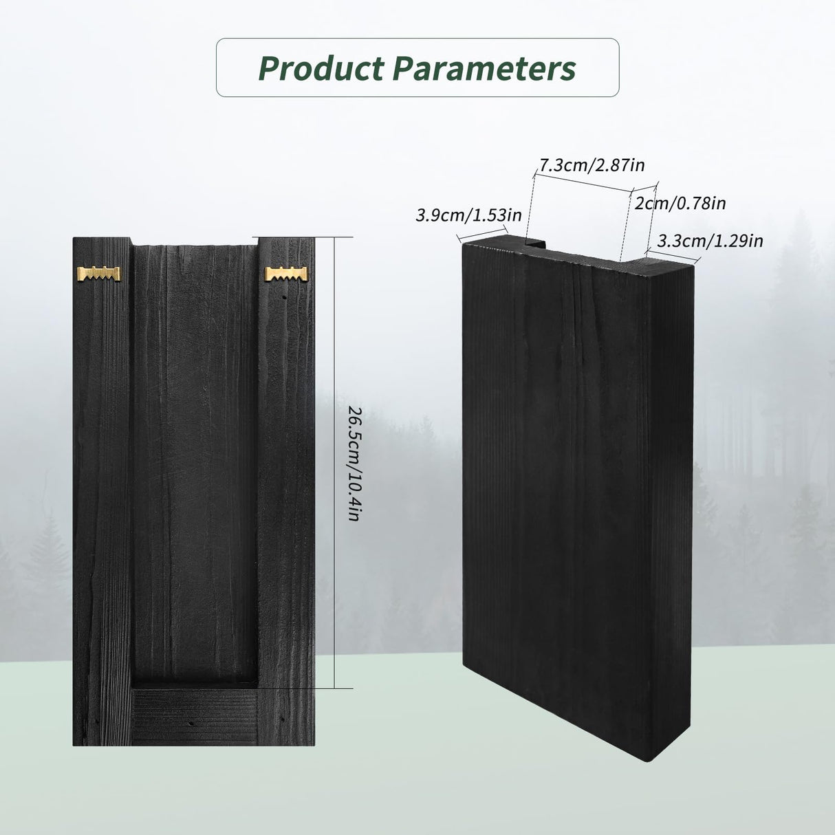 Wlicon 2 Pack Wood Wall Planters Vase for Dried Flowers and Artificial Greenery Plants Holder Wood Wall Decor for Living Room Bedroom Kitchen Home Office Decoration, Modern Farmhouse Wooden Wall Vases Wlicon