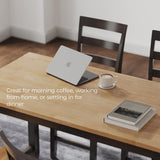 Signature Design by Ashley Gesthaven Contemporary Counter Height Dining Table with 3 Shelves and Trestle Base, Light Brown & Dark Brown Signature Design by Ashley