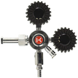 Kegco Premium Commercial Grade Double Gauge CO2 Draft Beer Regulator,Chrome, 1 Product Kegco