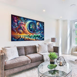 mrpwnle 5D Diamond Painting Kits for Adults, DIY Large Size Moon Diamond Art Kits for Adults, Abstract Landscape Full Drill Gem Art Kits for Home Wall Decor Gifts 27.5 X 15.7 Inch mrpwnle