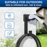 bussdis EV Charger Holder-J1772 Connector, Nozzle Holster Dock and J-Hook Combination, EV Cable Holder Wall-Mount Electric Vehicle Charger. bussdis