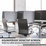 10 Pcs Acoustic Desk Divider 16 x 24 Inch Table Freestanding Privacy Panel Visual Distractions and Noise Reducing Cubicle Sound Proof Dividers Sound Absorbing Furniture Partitions(Anthracite Gray) Fabbay