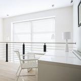 4 Pack Cable Railing Post 36" (Post 36"x2"x2"), Fixed Top Mount Level Drilled Railing Post with Cable Grommets, Adjustable Top Level Line Post Cable Handrail Post, Cable Railing System DIY Kit. HUATOL