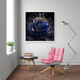 BOHADIY Rose Diamond Art Painting Kits for Adults Flower, Round Full Drill Purple Rose Gem Art Diamond Art Kits, 5D DIY Paint with Diamonds Crafts for Home Wall Decoration Gifts 12×12Inch BOHADIY