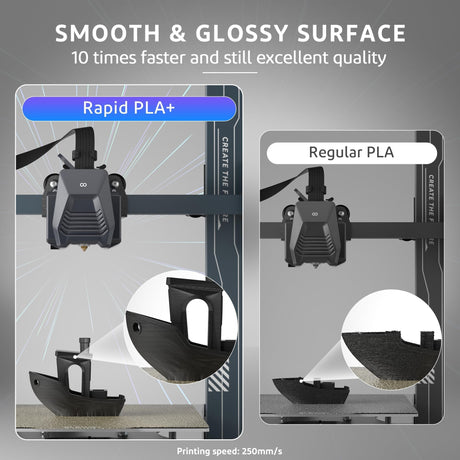 ELEGOO Rapid PLA Plus Filament 1.75mm Black & White 2KG, PLA+ 3D Printer Filament for 30-600 mm/s High Speed Printing, Dimensional Accuracy +/- 0.02 mm, 2 Pack 1kg Spool(2.2lbs) ELEGOO