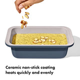 OXO Good Grips Non-Stick Pro Ceramic Coated Metal Bakeware 1Lb Loaf Pan – Storm Blue OXO