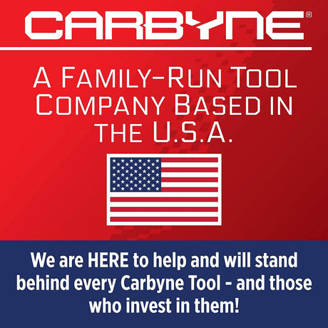 Carbyne Grease Gun - Pistol Grip, 7500 PSI, Heavy Duty Professional Quality, Anodized Aluminum Barrel. 18" HD Flex Hose w/Spring, 6" Straight & 6" Angled Tube, Coupler & Needle Noze, 3-Way Loading Carbyne
