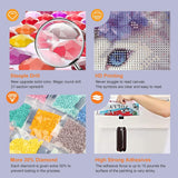 WSLWXSHM Diamond Painting Kits for Adults, Cat Round Full Drill Diamond Art Kits, 5D DIY Paint with Diamonds Crafts for Home Wall Decoration Gifts 12×16Inch WSLWXSHM