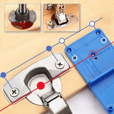 Mesee Hinge Jig Drill Bits Set 35mm Forstner Bit with Door Hinge Hole Jig Template Concealed Hinge Hole Drill Guide Locator Woodworking Cabinet Hinge Boring Jig Hole Cutter Positioner Tool Kit Mesee