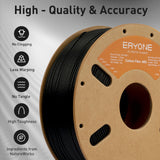 ERYONE Carbon Fiber ABS 3D Printer Filament 1.75mm +/- 0.03mm, 3D Printing Filament ABS CF 1kg Spool (2.2LBS), Black ERYONE