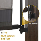 COOS BAY Outdoor Patio Pergola 11.4x11.4 ft with Retractable Textilene Canopy Top, Metal Frame Sun Shade for Backyard, Garden, Porch and Deck, Beige COOS BAY