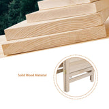 Bonnlo 6 Panels Wood Room Divider with Shelves, 6 FT Height Folding Privacy Screens, Indoor Freestanding Room Partition Wall Divider, Hinged Space Separator (Natural, 6 Panel) Bonnlo