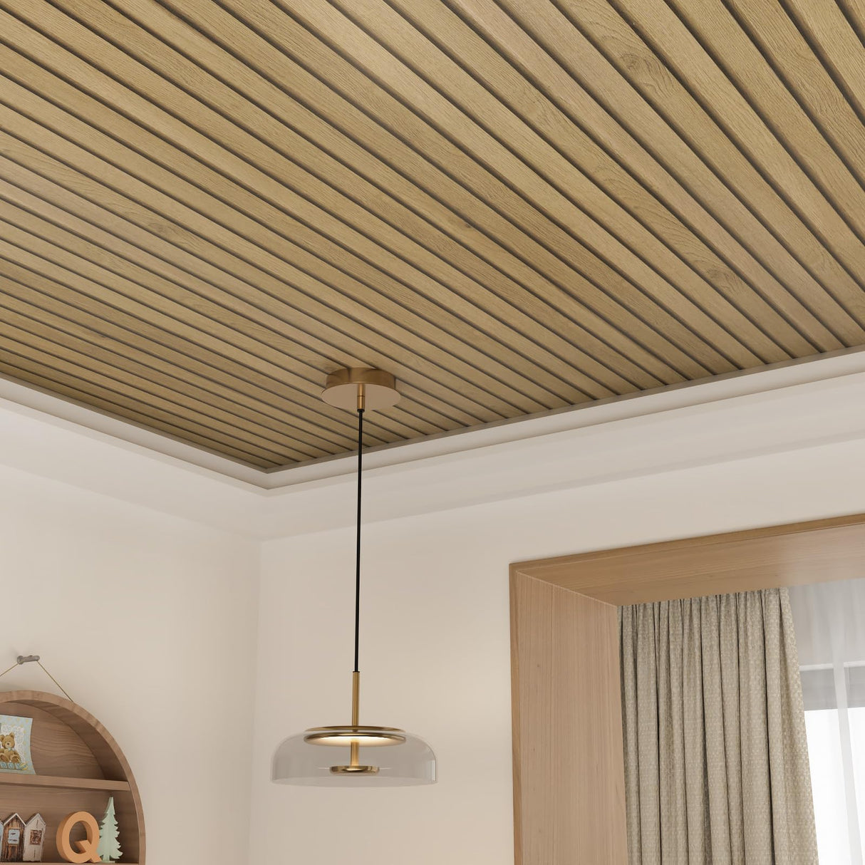 Livelynine Peel and Stick Wallpaper Wood Slats Self Adhesive Wall Paper 15.8x197 Faux Wood Contact Paper Peel and Stick Accent Wall Vinyl Cubicle Wallpaper Natural Wooden Slats for Wall Decor Bedroom Livelynine