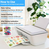 TECKWRAP Printable Vinyl Sticker Paper for Inkjet Printer, Glow in The Dark Vinyl Inkjet Printable Sticker Paper, 8.26" x 11.69" A4 Size for Scrap-Booking, Craft Cutters, Home Decor, 14 Sheets/Pack TECKWRAP