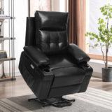 Polar Aurora Power Lift Chair for Elderly,Electric Recliner Chair with Vibrating Massage & Heating,Living Room Chair with Thickened armrest,USB Ports,2 Cup Holders Polar Aurora