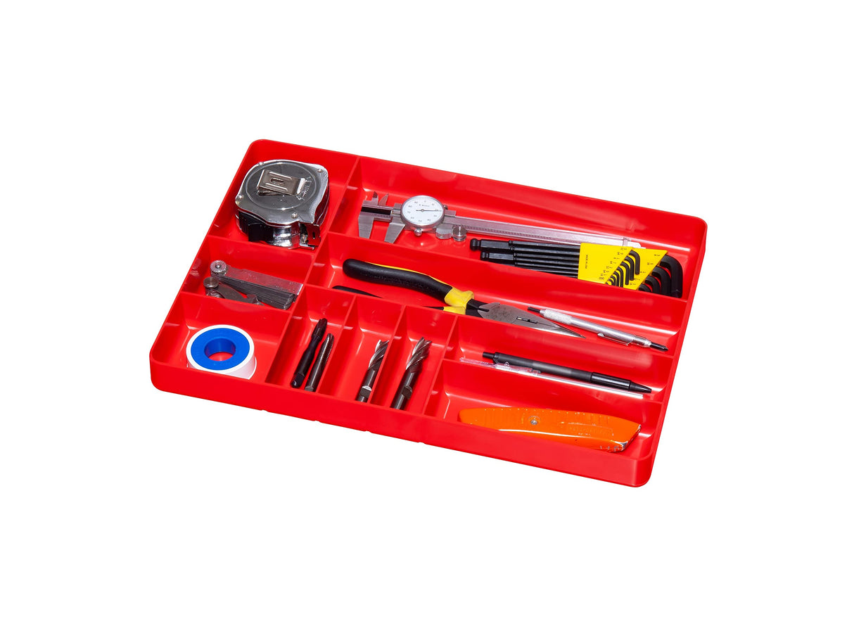 ERNST Tool Organizer Tray, Green, 10-Compartments, Storage, Garage, Workshop, Organization, Tools, Equipment, Heavy-Duty, Multi-Compartment, Durable, Industrial, Workbench, Efficient Storage Ernst Manufacturing