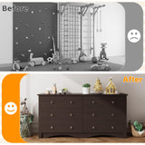 Furmax 6 Wood Drawers Dresser for Bedroom, Double Dresser for TV up to 65 inch, TV Stand Storage Chest of Drawers for Living Room Hallway Entryway (Brown) Furmax