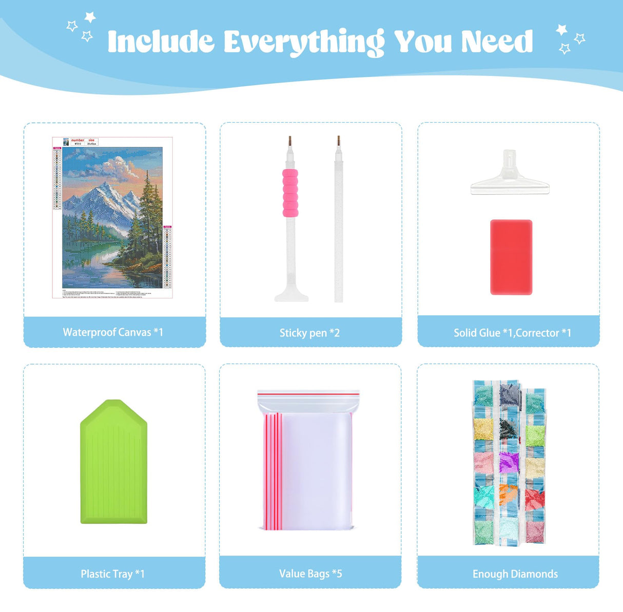 QENSPE 5D Diamond Art Snowy Mountain DIY Round Full Drill Diamond Painting Kits for Beginners,Landscape Diamond Dots for Adults,Home Wall Decor & Gift Perfect for Relaxation 12x16 inch QENSPE