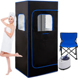 HUAMYTH Sauna Box, Portable Sauna for Home, Personal Steam Sauna with Steamer, 99 Minute Smart Timer, 9 Level, Remote Control, Personal Steam Room for Spa, Indoor HUAMYTH