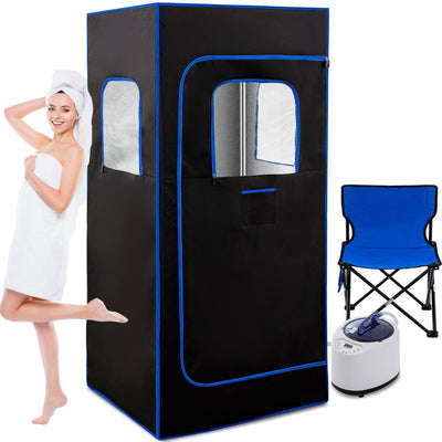 HUAMYTH Sauna Box, Portable Sauna for Home, Personal Steam Sauna with Steamer, 99 Minute Smart Timer, 9 Level, Remote Control, Personal Steam Room for Spa, Indoor