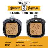 Bamboo Steamer Liner, 8.5" Air Fryer Parchment Paper Liners Sheets – 220pcs Unbleached Bamboo Steamer Basket Liners – Easy Cleanup, Will Not Burn or Curl, Non-Toxic & Volume Pack by Baker’s Signature Baker's Signature