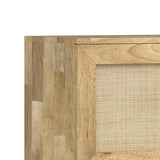 SIMPLIHOME Reeves Solid Mango Wood Wide Media Stand for TVs up to 65 inches for The Living Room and Entertainment Center, 60 inch, Natural SIMPLIHOME