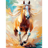 NEWENMO Horse Paint by Numbers Kit for Adults,Paint by Numbers on Canvas Unframed,DIY Oil Painting Perfect for Beginner, Craft, Hobbies and Home Wall Decor 12x16 in NEWENMO