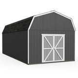 Handy Home Products Hudson 12x24 Do-it-Yourself Wooden Storage Shed Brown Handy Home Products
