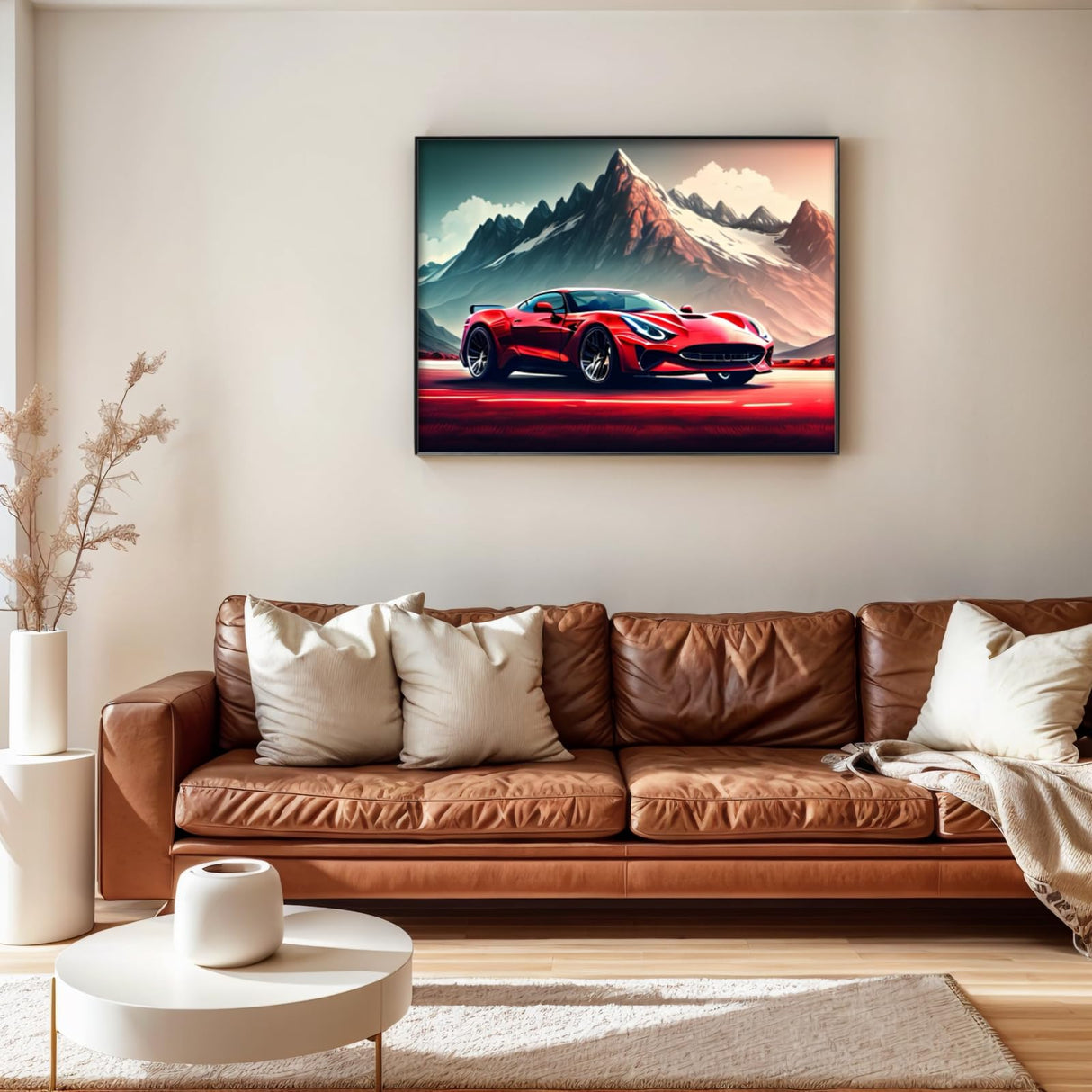 NIHO-JIUMA Diamond Painting Kits Mountain Sports car, DIY 5D Full Drill Diamond Art Gift for Adult/Teen, Home Decoration (30x40cm/12x16inches) NIHO-JIUMA
