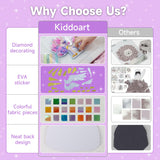 kiddoart Poke Art Magical Unicorn Craft Kit - Mess-Free DIY Creative Activity for Kids, Birthday Gifts for Girls & Boys Ages 4-12, Arts and Crafts Toys with 6 Unicorns & Accessories kiddoart